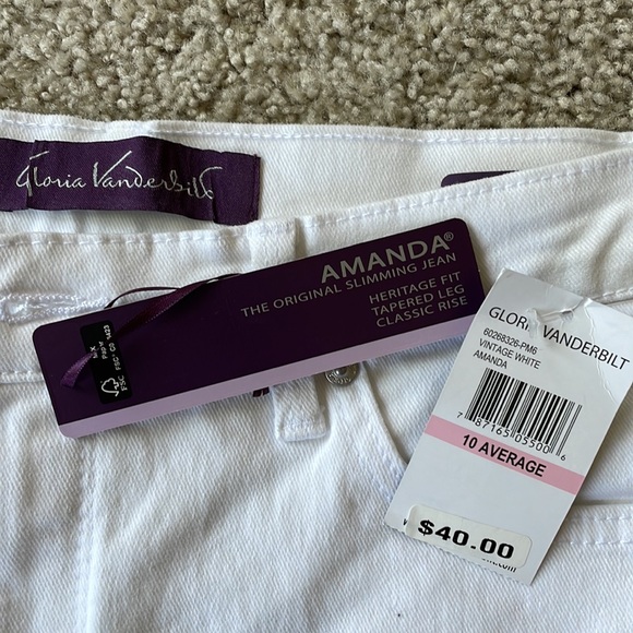 Gloria Vanderbilt Amanda jeans NWT - size 10 - Picture 3 of 13